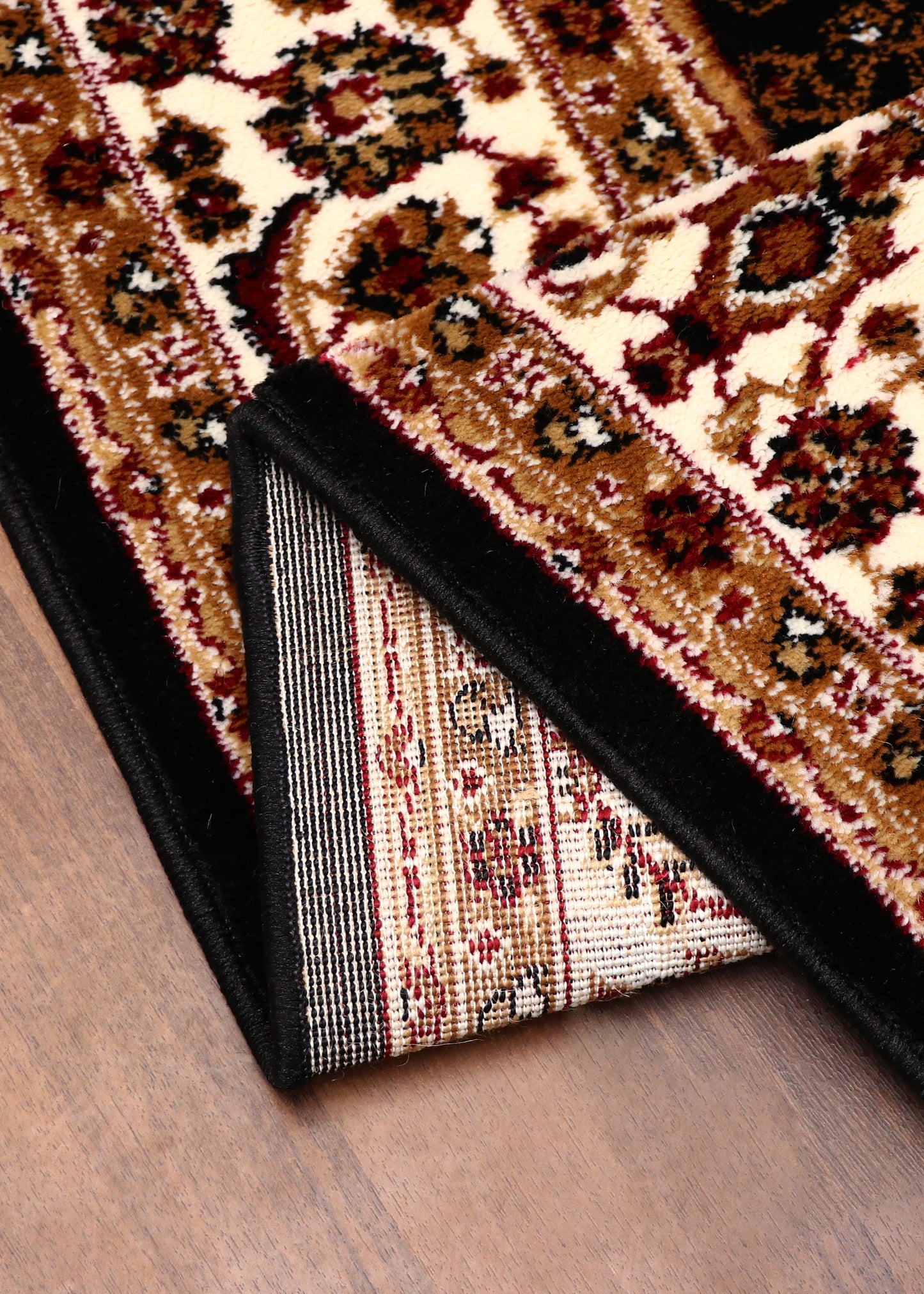 Midnight Vine Medallion Woven Rug