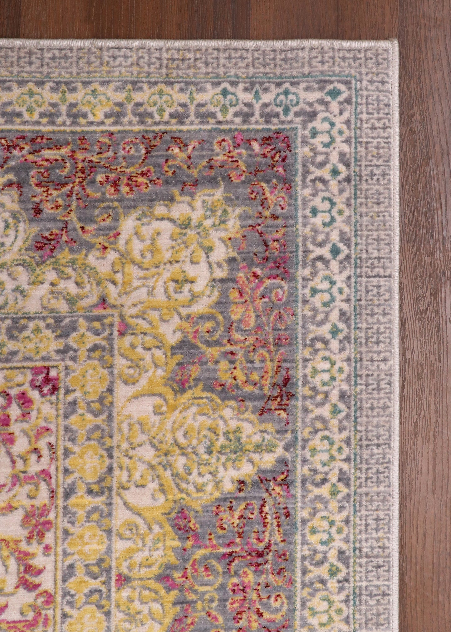 Distressed Medallion Turkish Rug