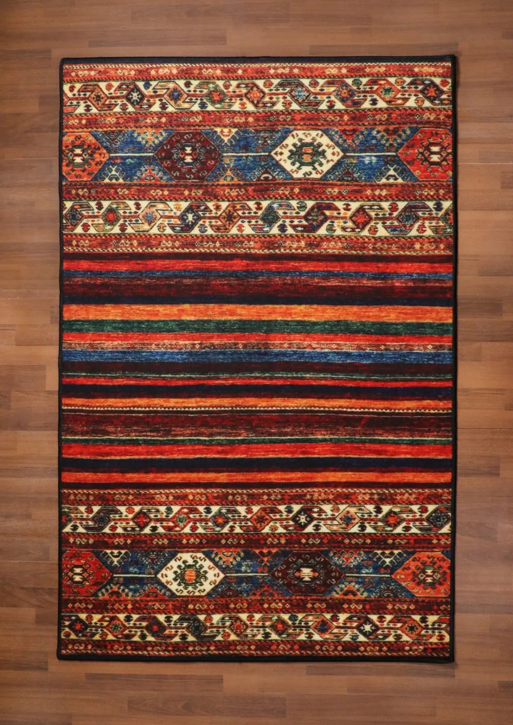 Multi Color Kazak Print Rug