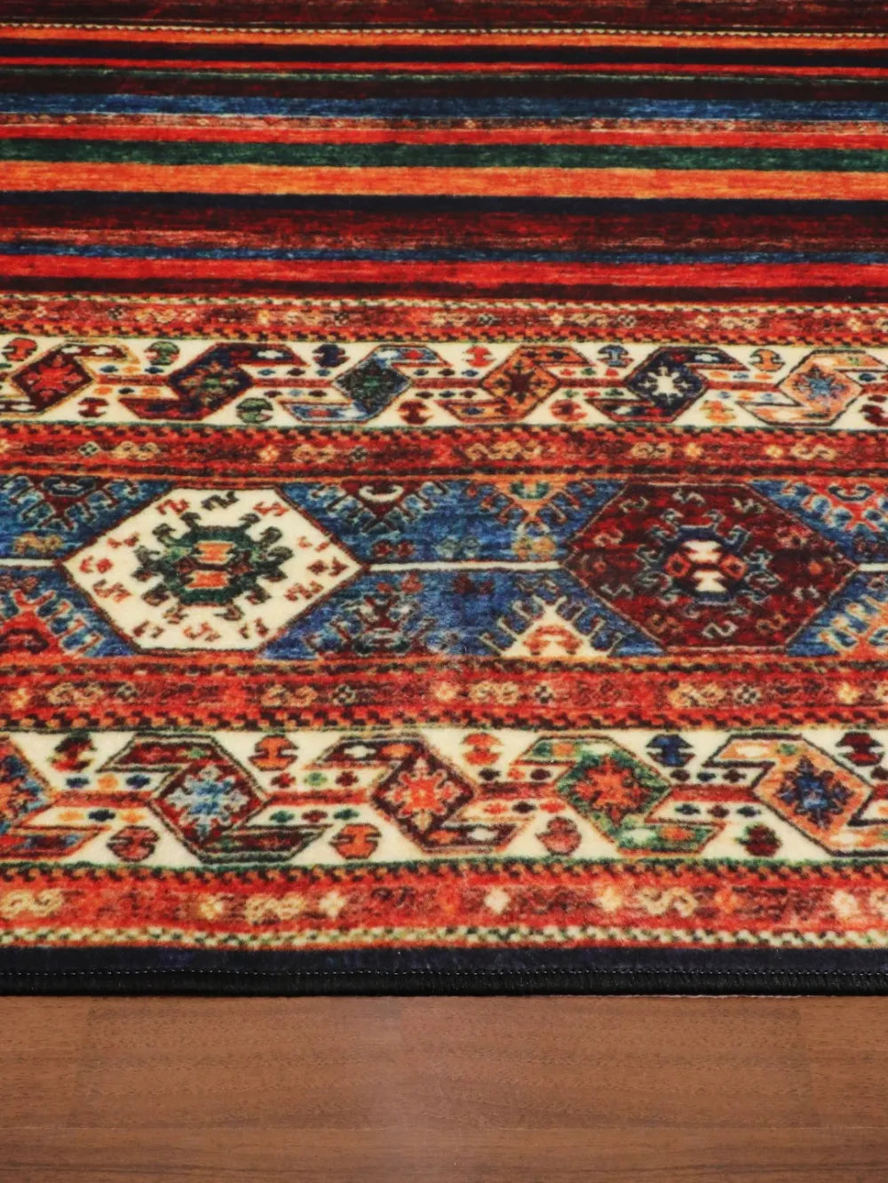 Multi Color Kazak Print Rug