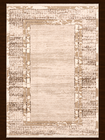 Greek Key Border Turkish Rug