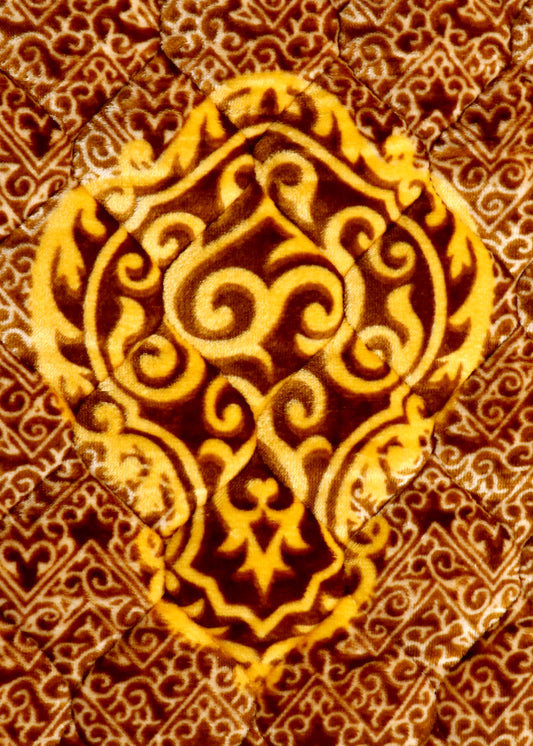 Royal Velvet Quilted Prayer Mat – Imperial Gold