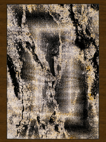 Onyx and Gold Neutral Turkish Rug