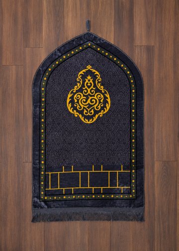 Golden Emblem Premium Velvet Prayer Mat