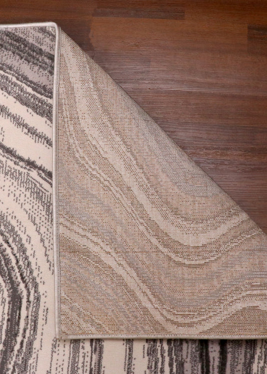 Modern Marble Wavy Turkish Area Rug