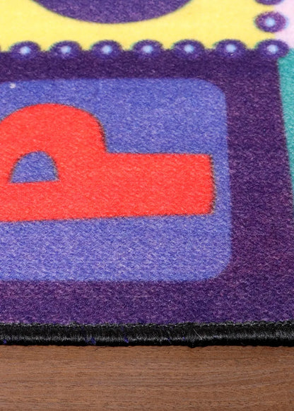 Kids ABC Alphabet Blocks Rug – Primary Classroom Carpet for Toddlers