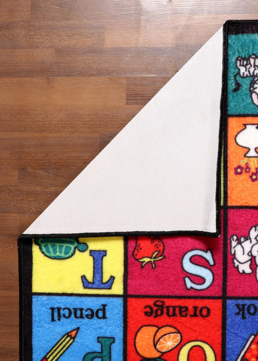 Play Time ABC Alphabet Multicolor Rug