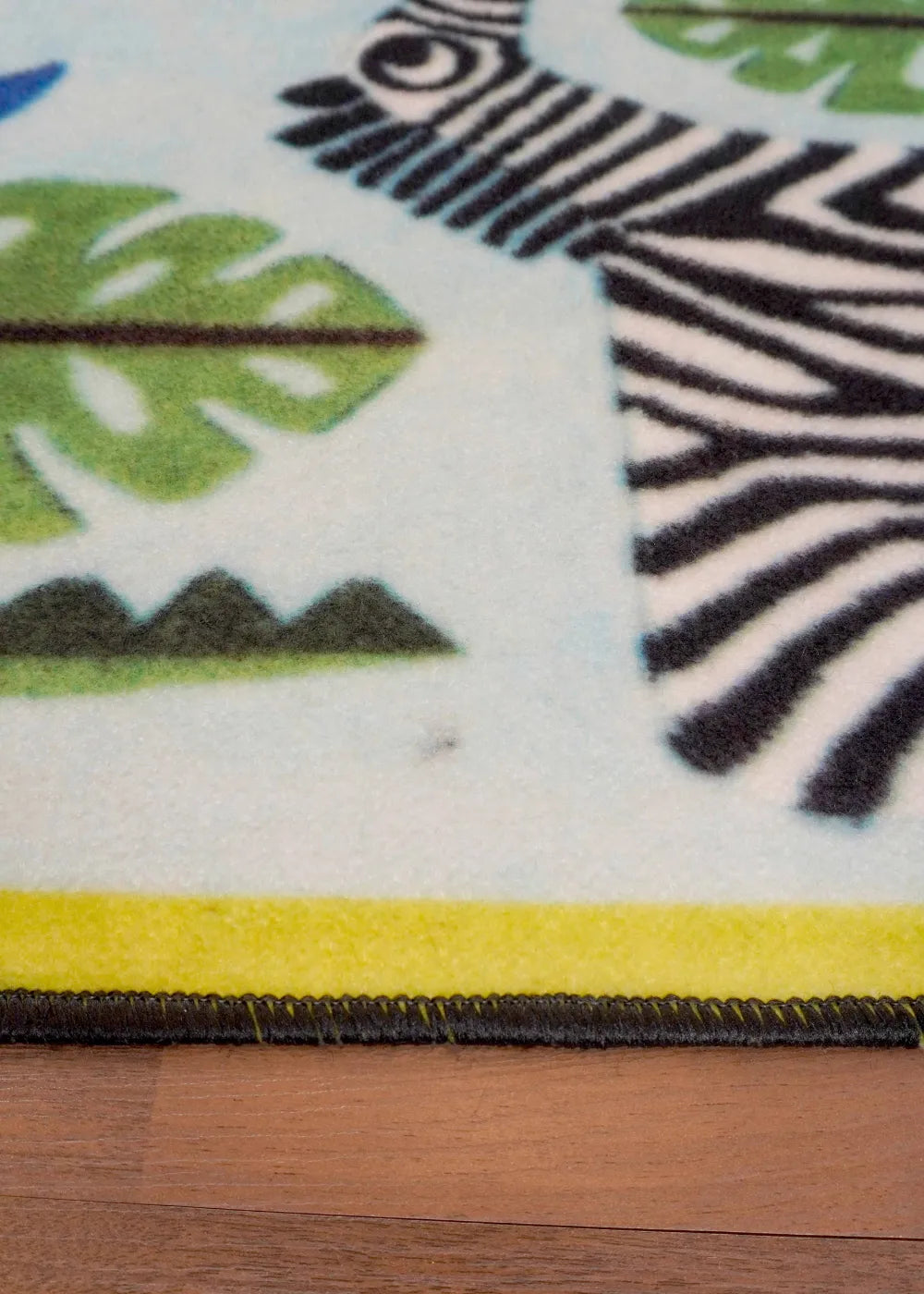 Multi Color Jungle Print Rug