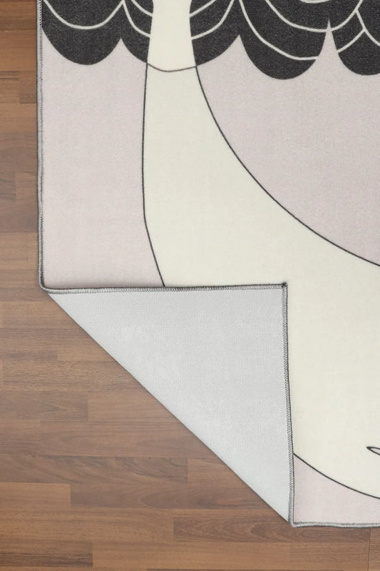 Multi Color Whale With Sea Ship Rug