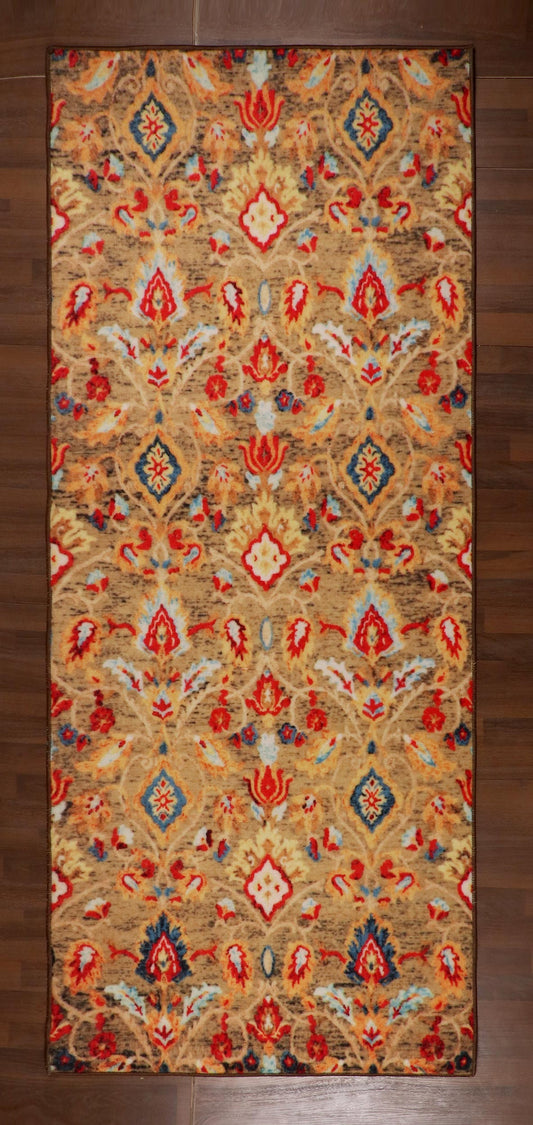 Multi Color Floral Print Runner