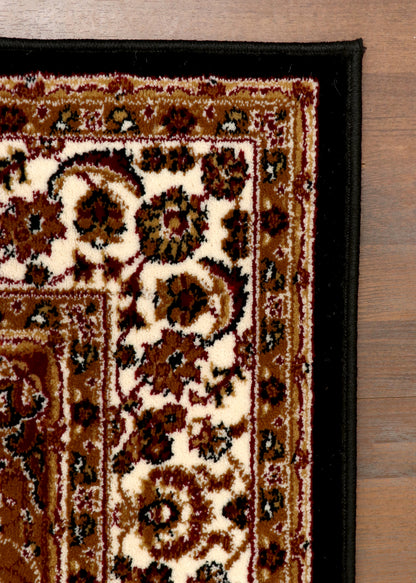 Midnight Vine Medallion Woven Rug