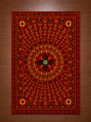 Ethnic Printed Non Woven Rug