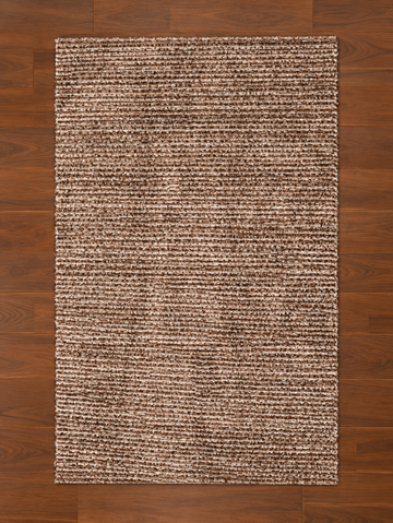 Linear Shaggy Rug – Mocha & Cream Modern Area Rug