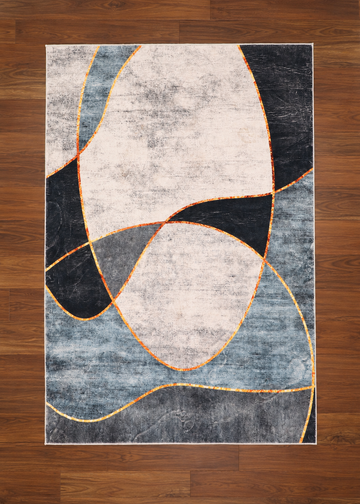 Prestige Abstract Fluid Lines Area Rug