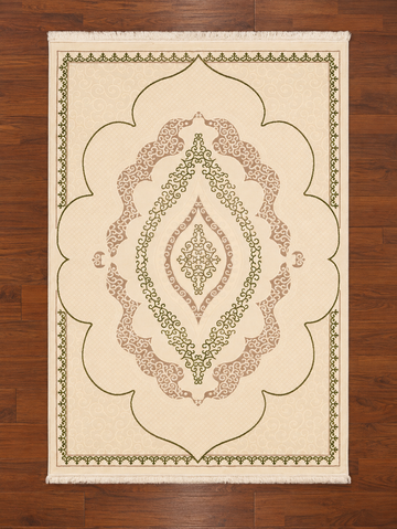 Earthy Olive Turkish Rug