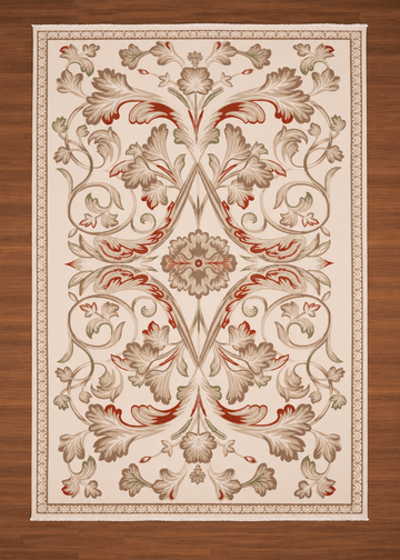 Ivory Sage Turkish Rug