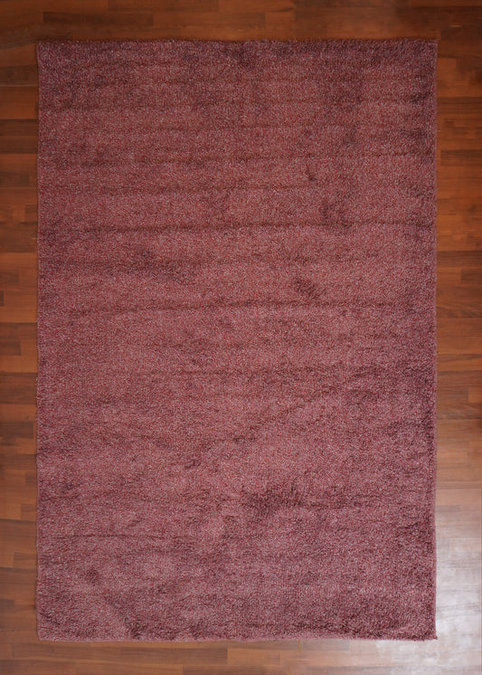 Maroon Fancy Cotton Shaggy Rug