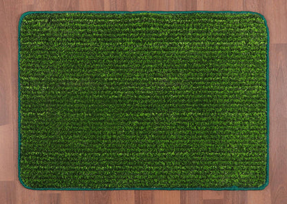 Striped Artificial Grass Door Mat