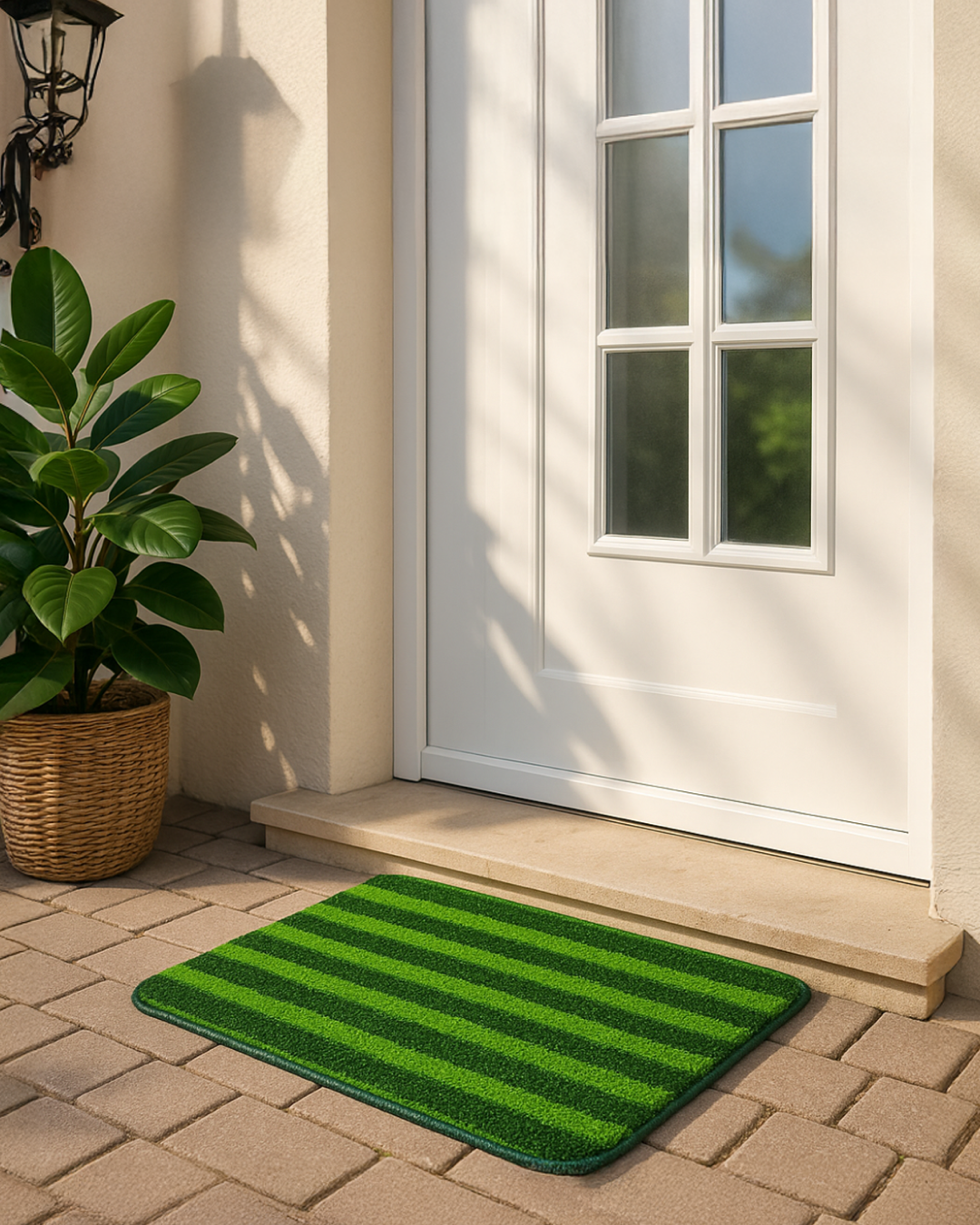 Big Stripes Artificial Grass Door Mat