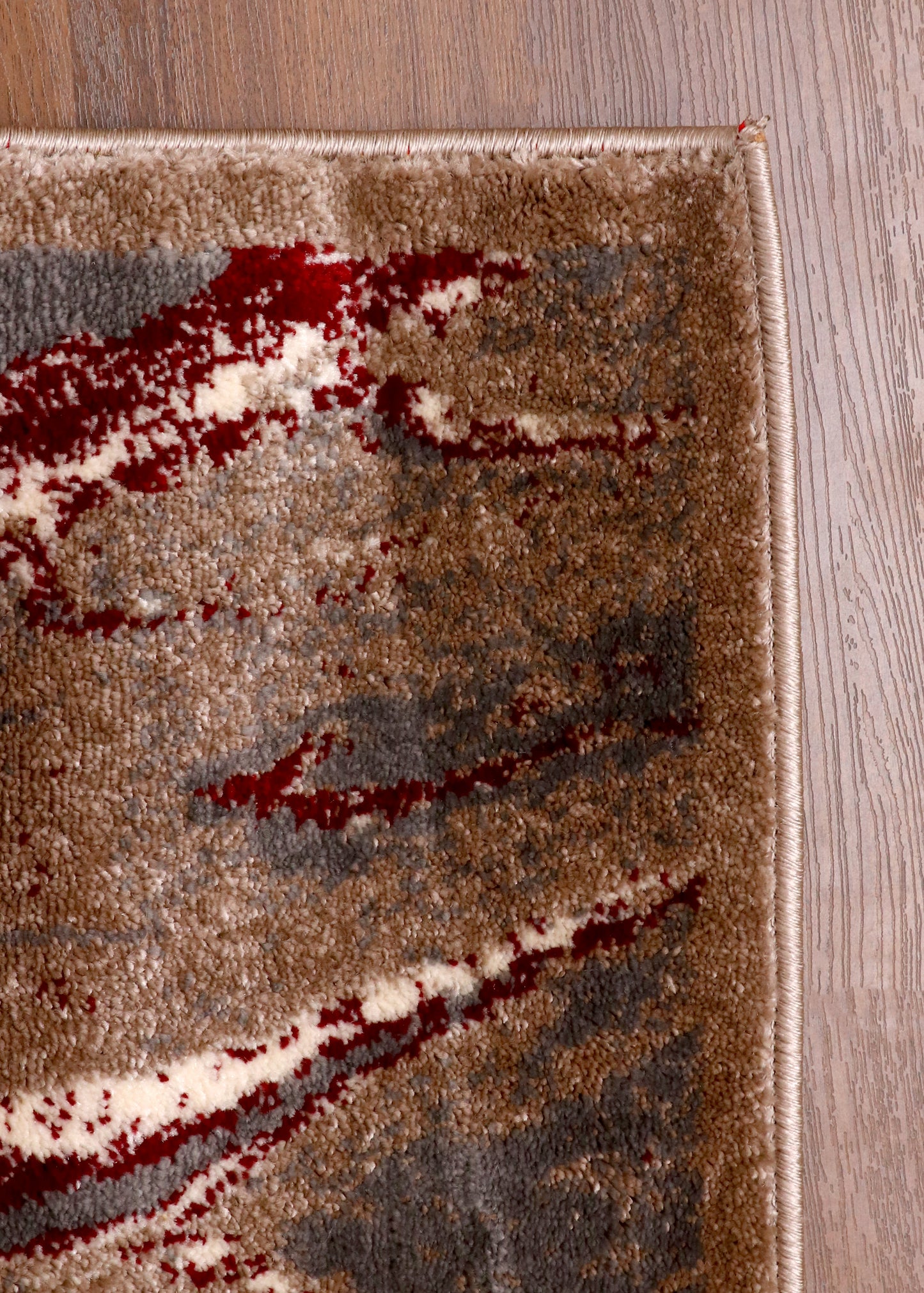 Abstract Marble Earth-Tone Multi-Color Runner
