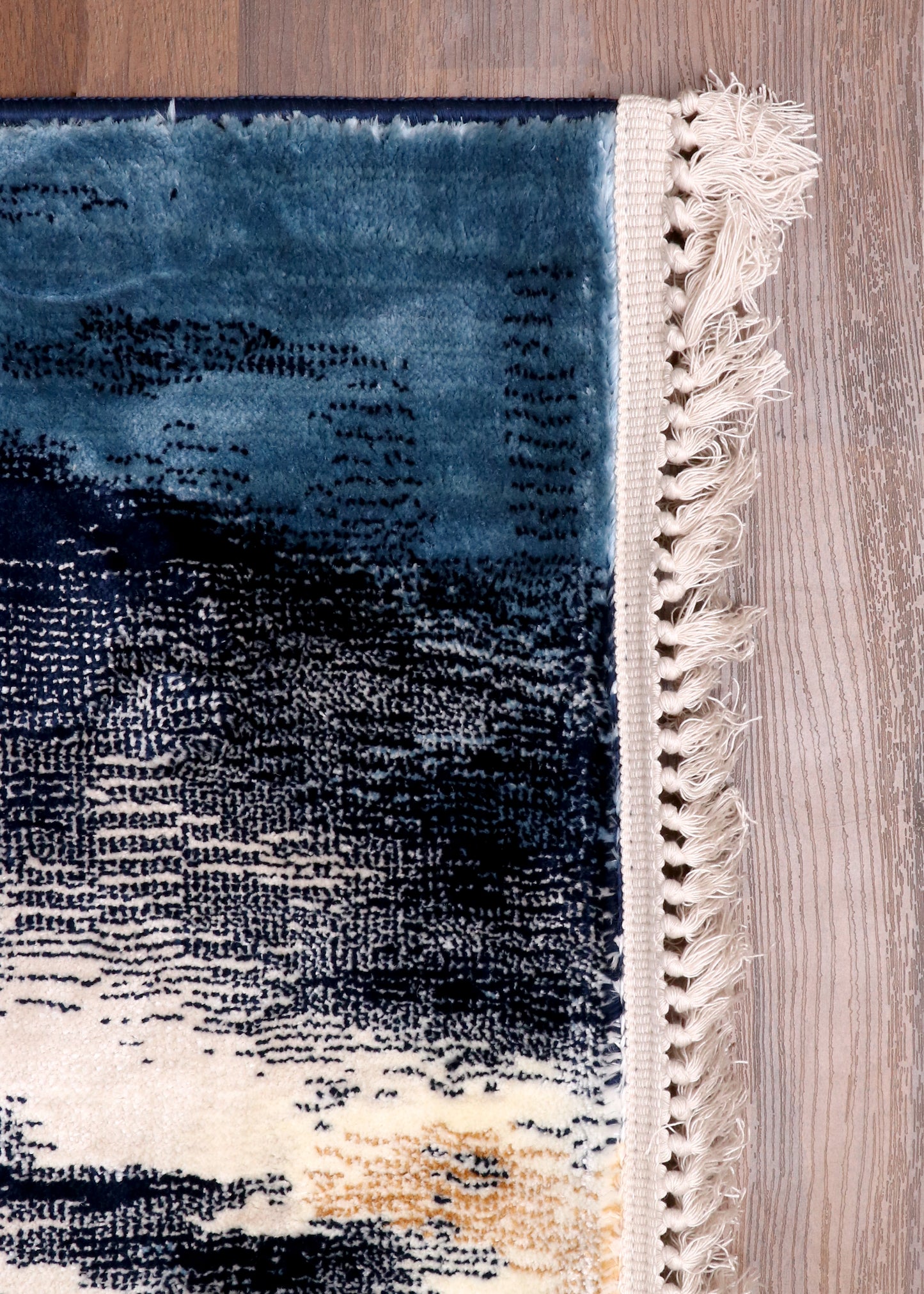 Azure Drift Abstract Turkish Rug