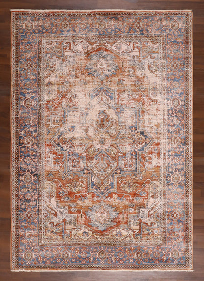 Saffron Vintage Distressed Turkish Rug