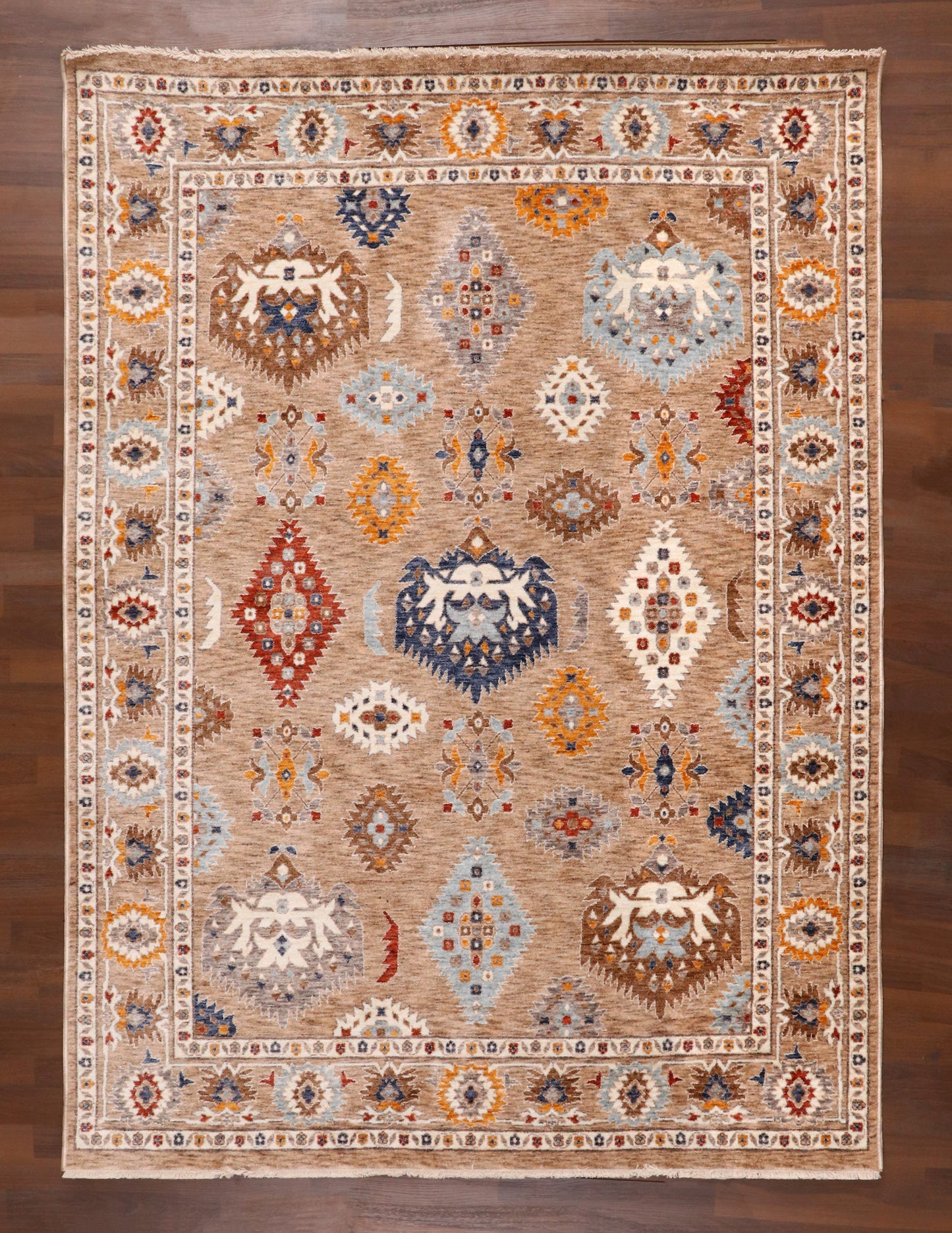Oushak Medallion Sand Rug