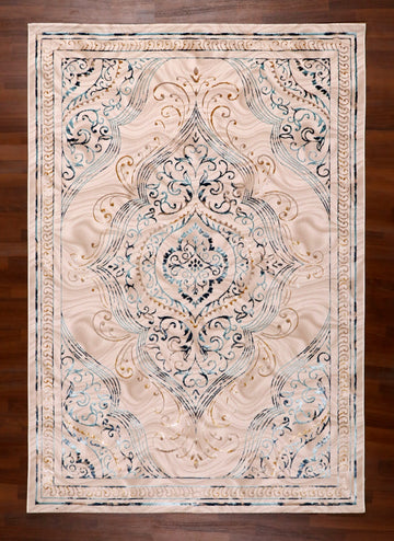 Turquoise Medallion Silk-Touch