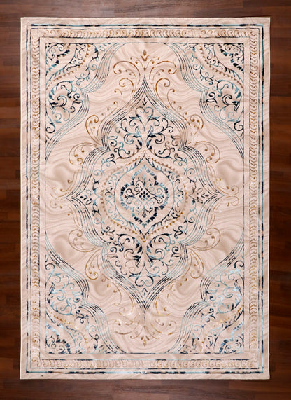 Turquoise Medallion Silk-Touch