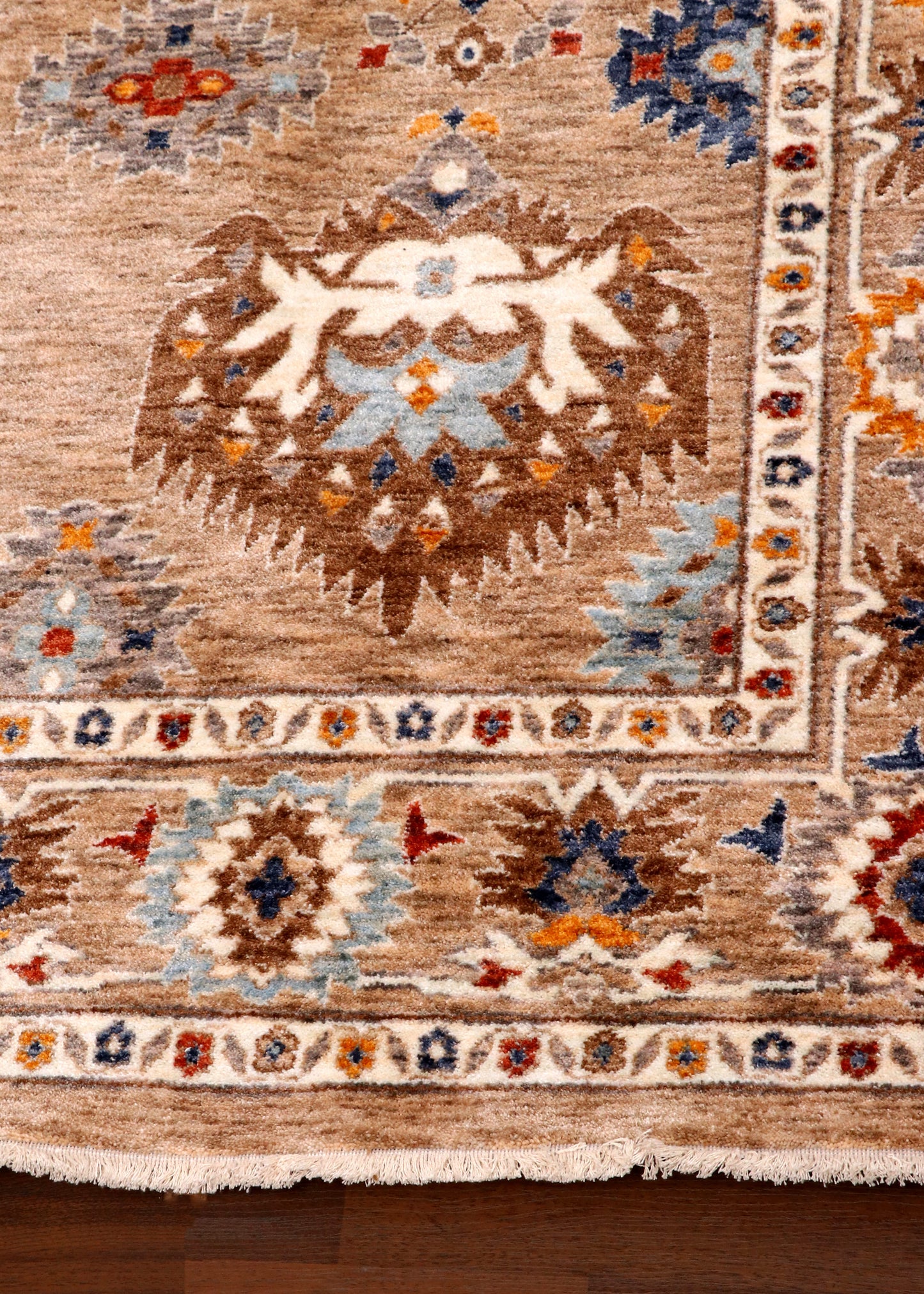 Oushak Medallion Sand Rug