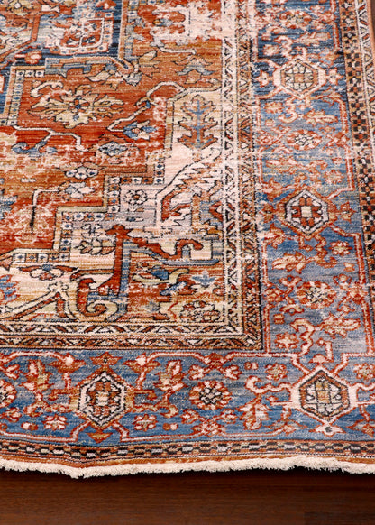 Saffron Vintage Distressed Turkish Rug