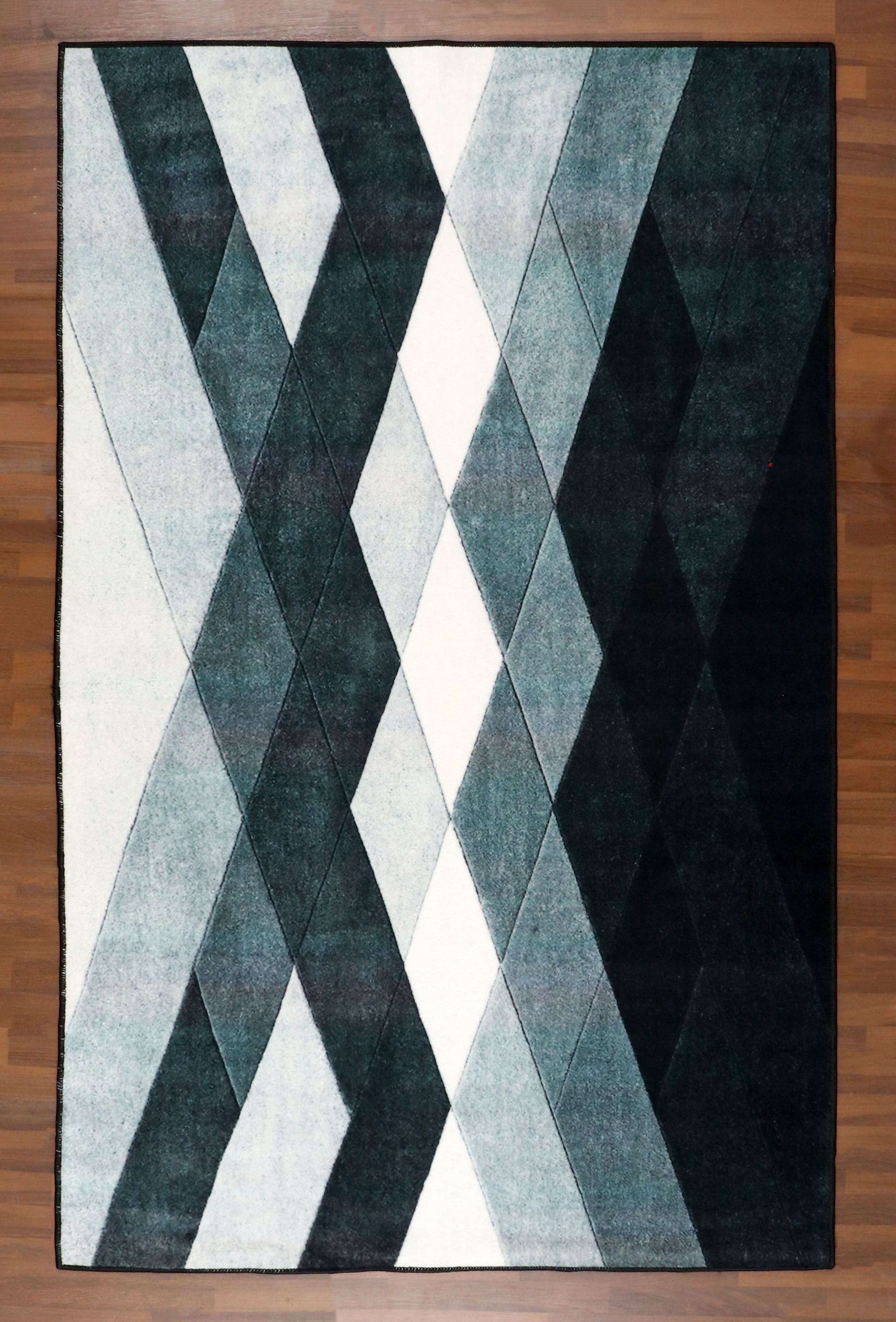 Rectangular Prism Rug Geometric Diamond Prism Rug