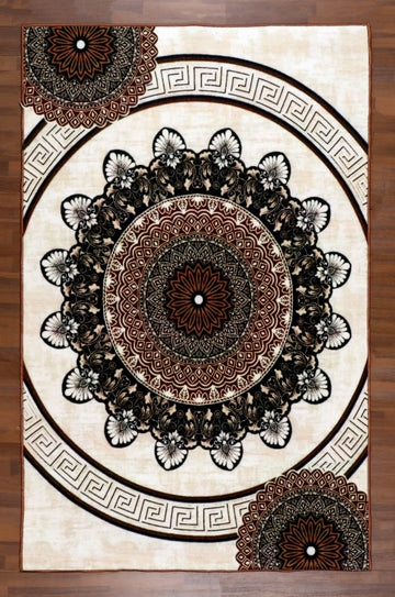Mandala Medallion Non-Woven Rug