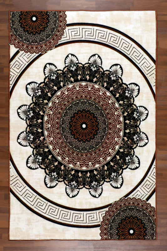Mandala Medallion Non-Woven Rug