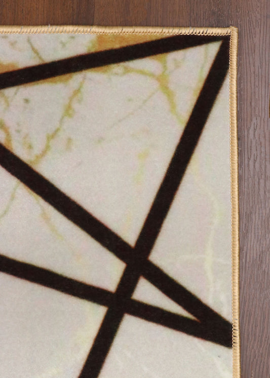 Gold & Onyx Geometric Design Rug