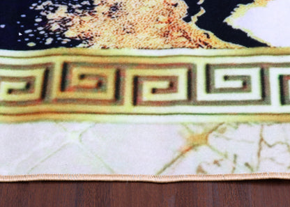 Gilded Stone Meander Rug