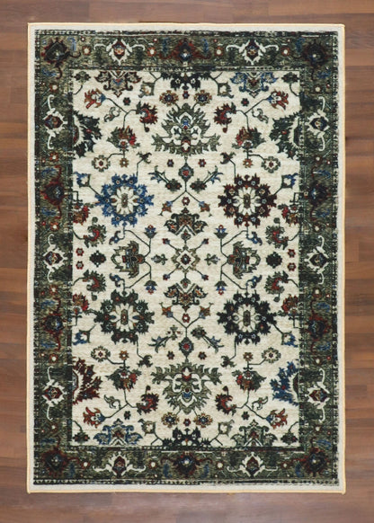 Legacy Floral Cream & Olive Rug