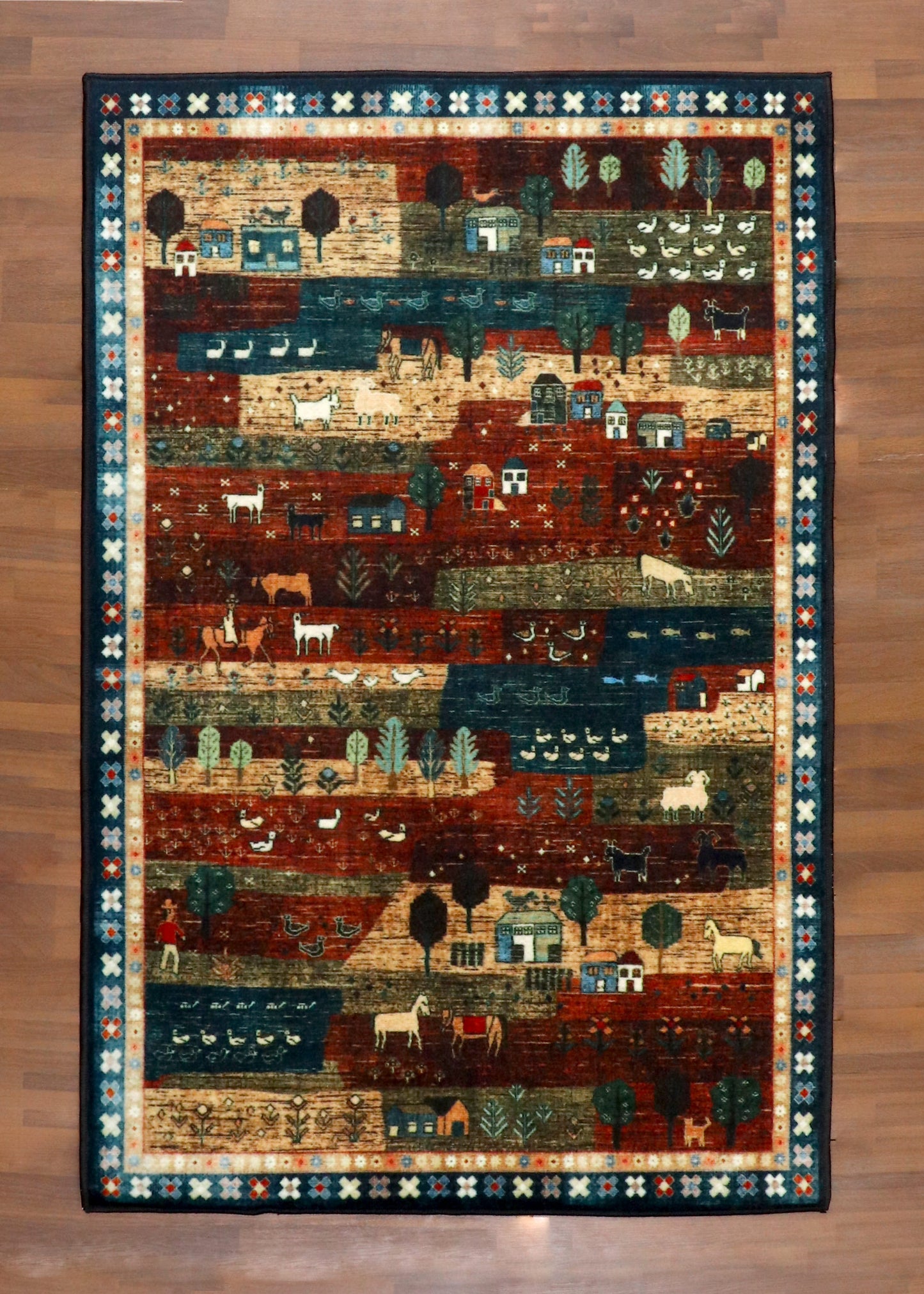Village Pictorial Rug