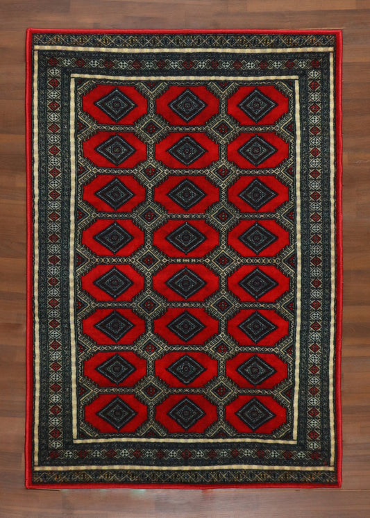 Vibrant Ethnic Non-Woven Rug