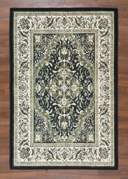 Sleek Sage & Onyx Medallion