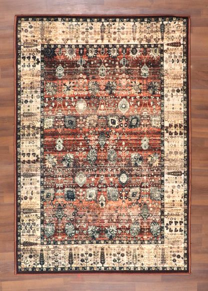 Rustic Fusion Printed Rug