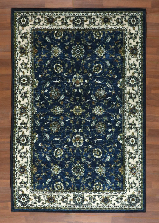 Royal Azure Traditional Non-Woven Rug