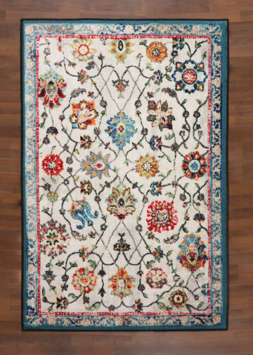 Floral Symphony Digitally Printed Rug