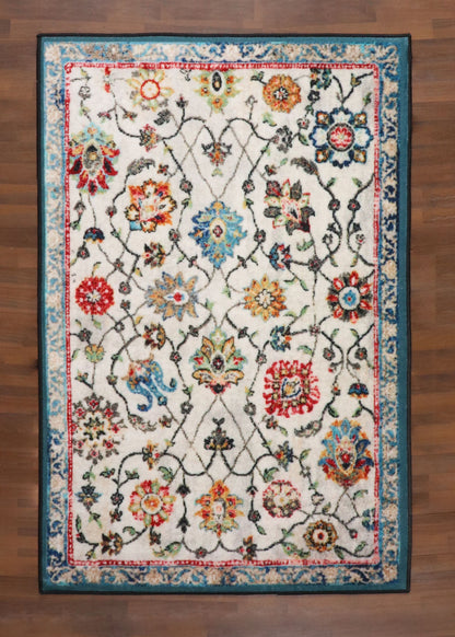 Floral Symphony Digitally Printed Rug