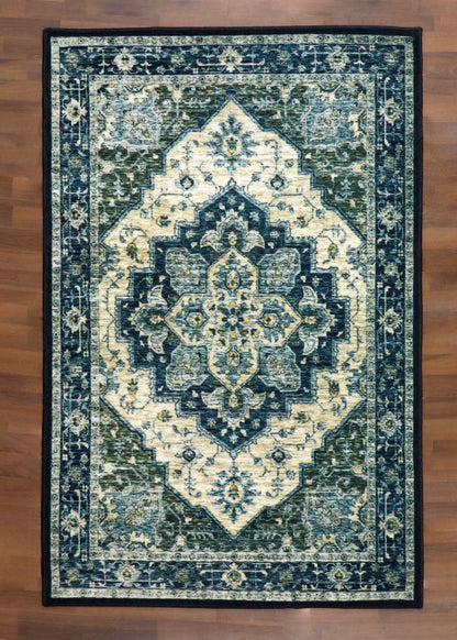 Blue & Cream Rug