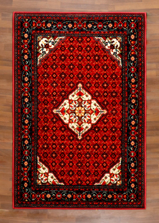 Antique Crimson Medallion Rug