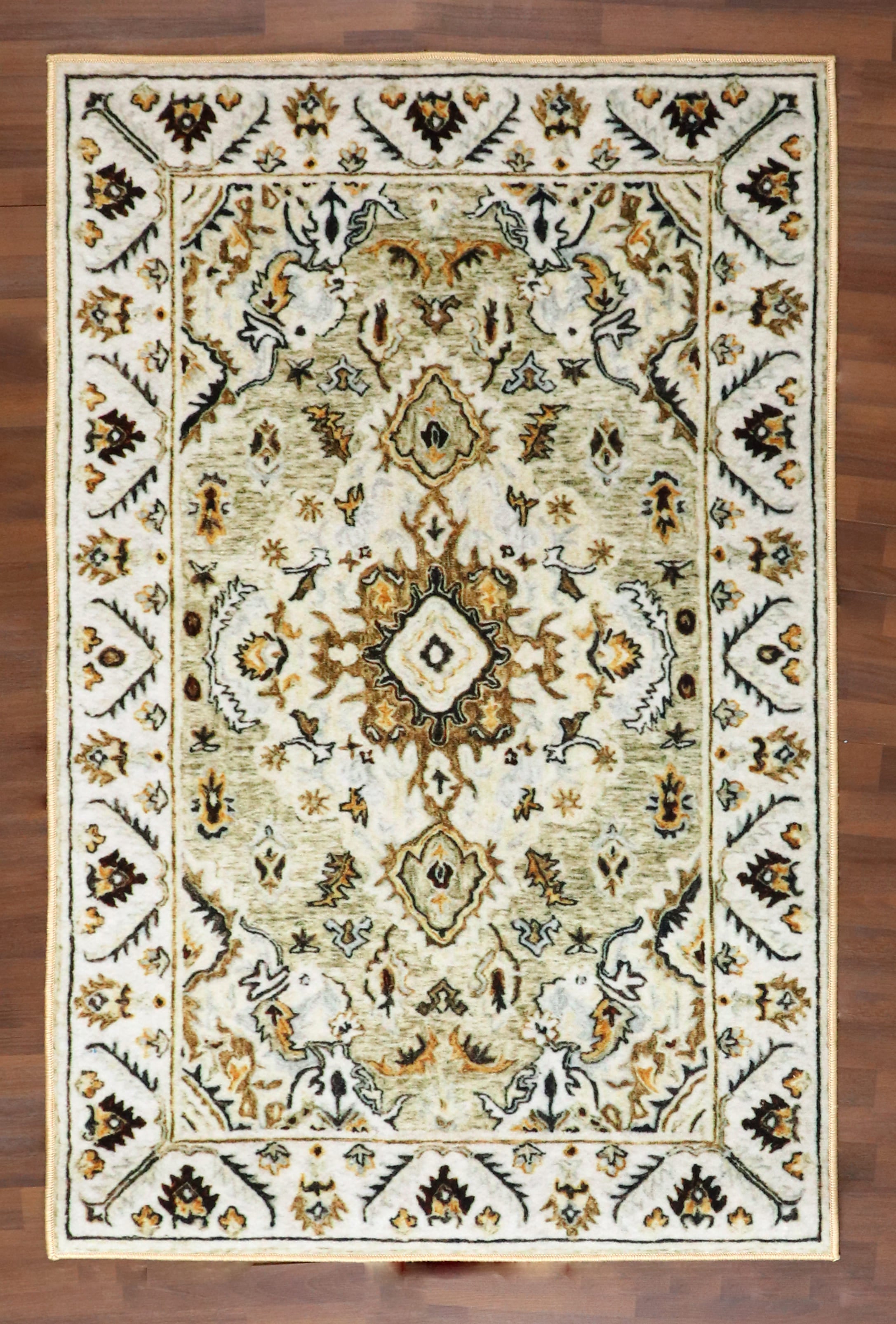 Symmetry & Grace Non-Woven Rug – Nayyer Carpets