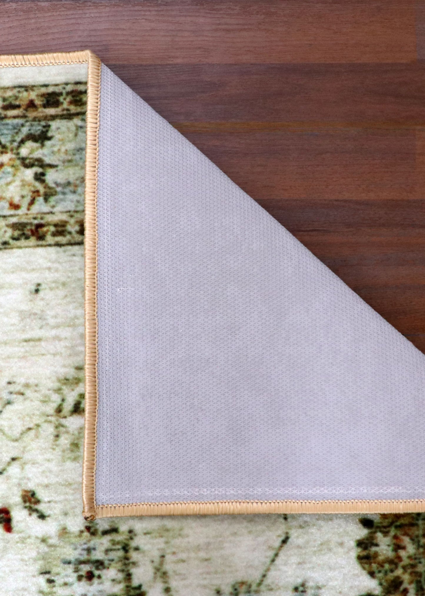 Sage & Ivory Floral Motif Rug