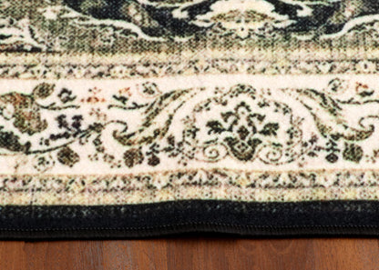 Sleek Sage & Onyx Medallion