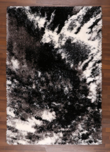 Midnight Eclipse Shaggy Rug